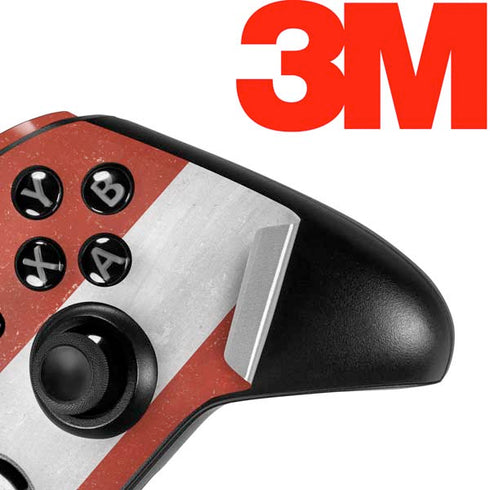 Latvia Flag Distressed Xbox One Elite Controller Skin